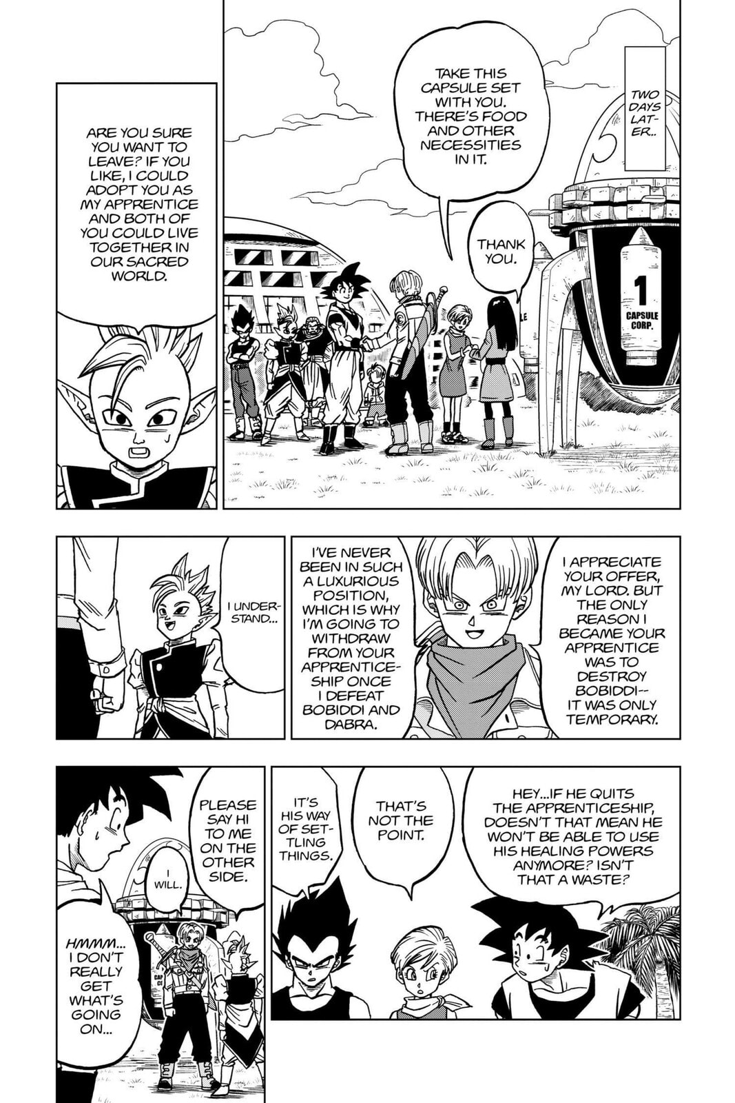 The Decisive Battle! Farewell, Trunks! page 40