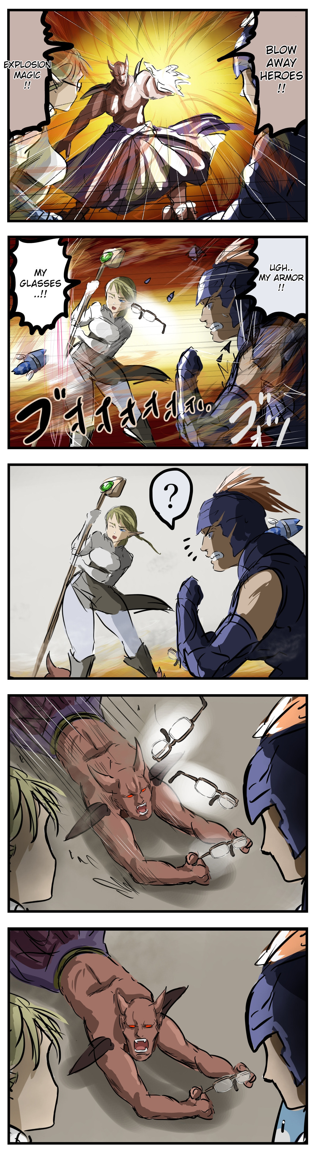 Glasses fetish Oni compilation 1 page 1