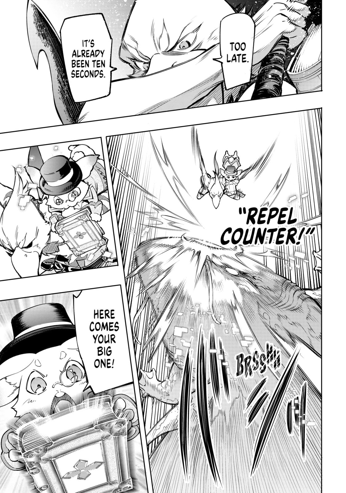 Bird mask & rabbit vs. Shark-mole page 12