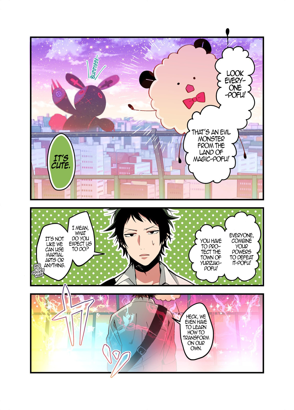 Danshi Koukousei ga Mahou Shoujo ni Naru Hanashi (Colored) – Chapter 23 page 1