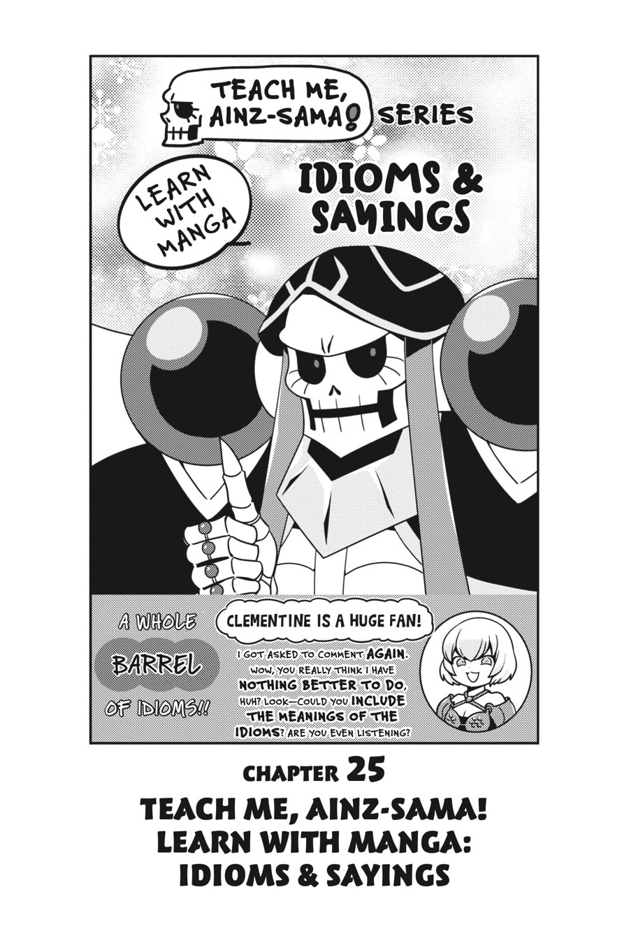 Teach Me, Ainz-sama! Learn with Manga: Idioms & Sayings page 0