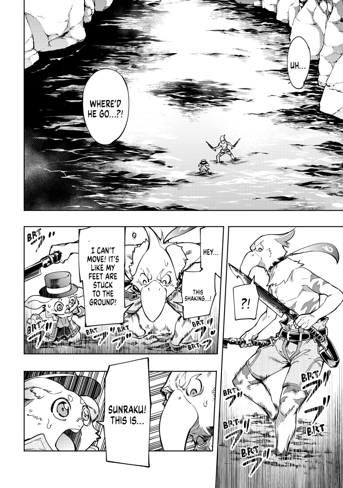 Bird mask & rabbit vs. Shark-mole page 15