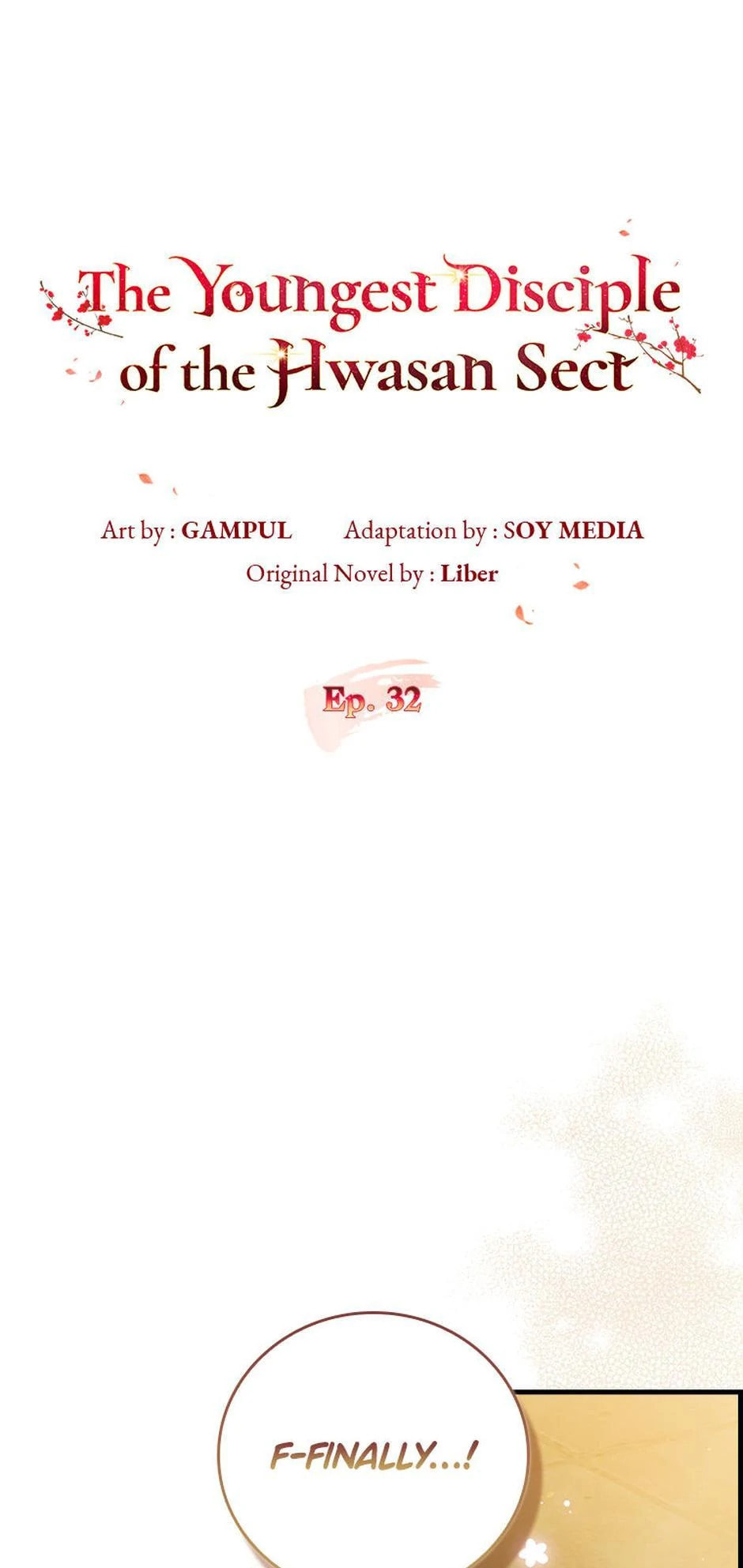Became the Youngest Disciple of the Hwasan Sect – Chapter 32 page 0