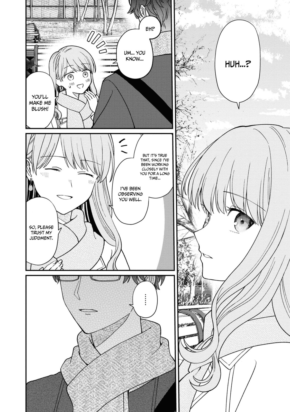 Kuuki ga "Yomeru" Shinnyushain to Buaiso na Senpai no Hanashi (Web-comic) – Chapter 52 page 16