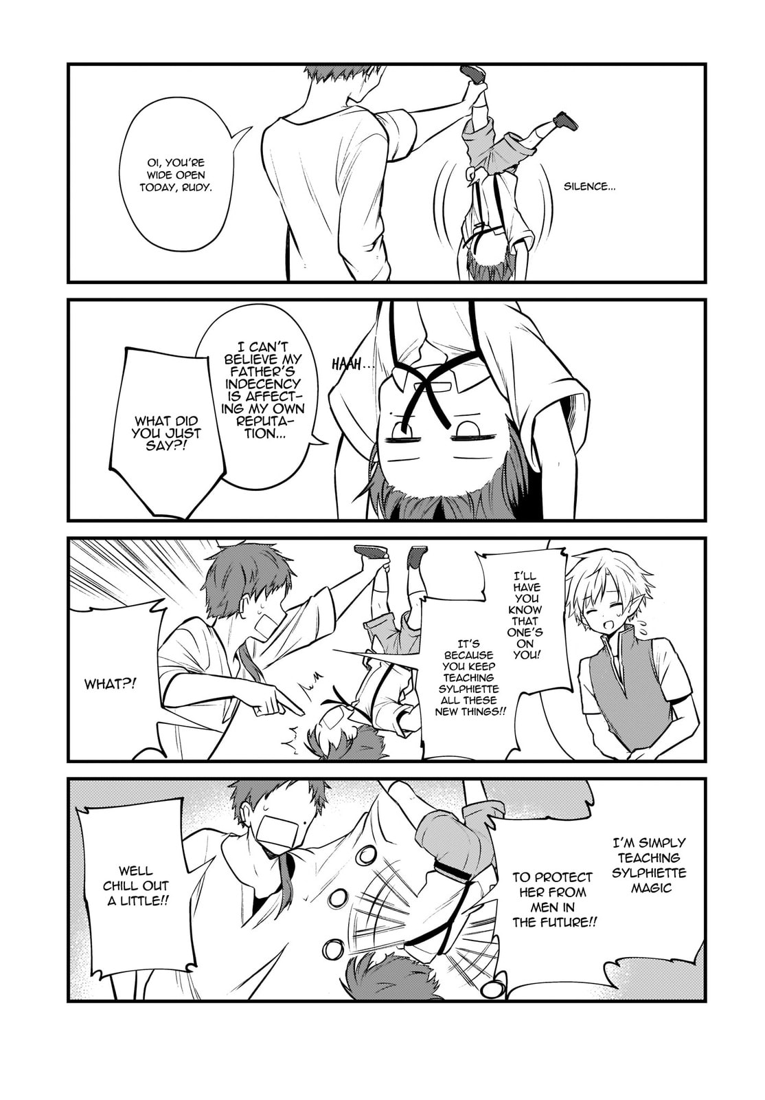 Mushoku Tensei: 4-koma ni natte mo Honki dasu – Chapter 5 page 13