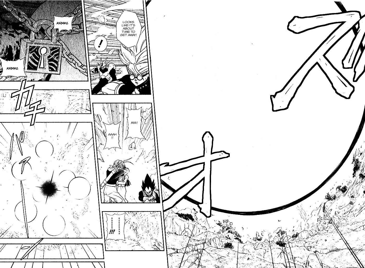 The ones who saved Goku and Vegeta are none other than themselves!! page 28