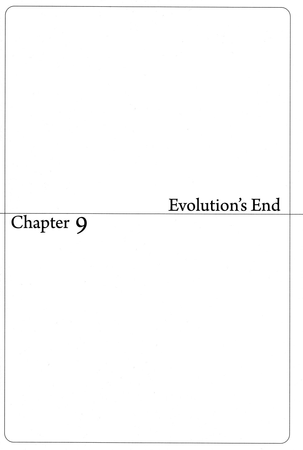 Evolution's End page 0