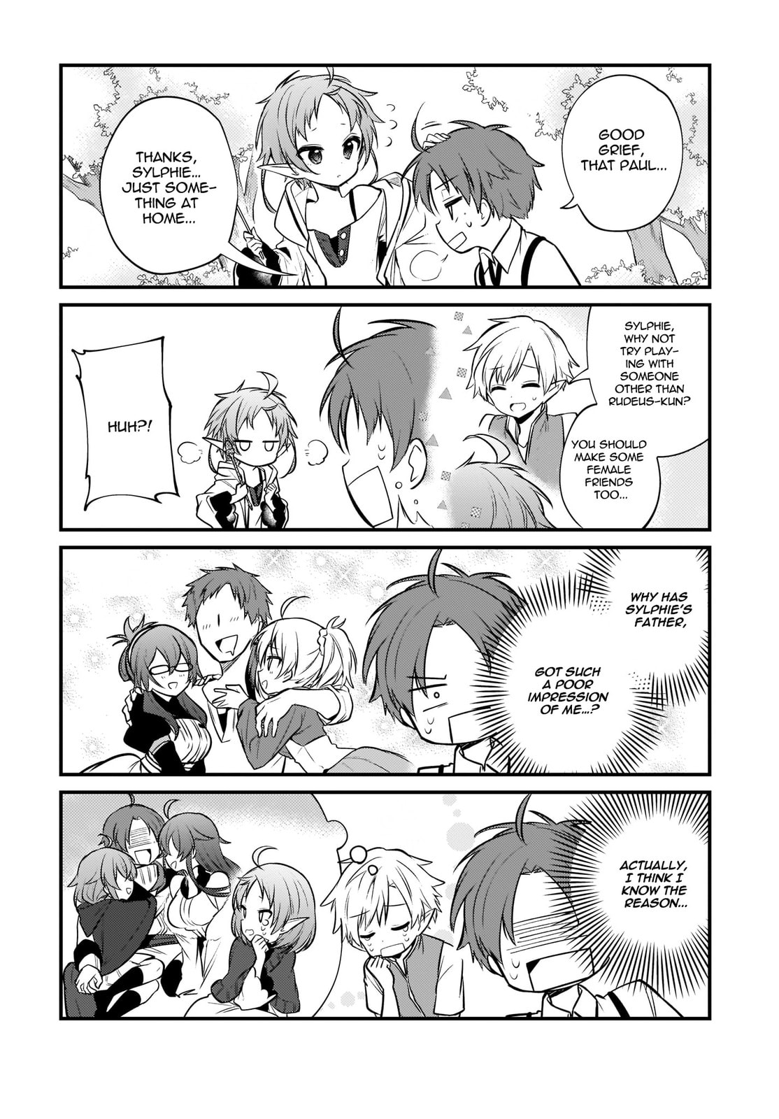 Mushoku Tensei: 4-koma ni natte mo Honki dasu – Chapter 5 page 12