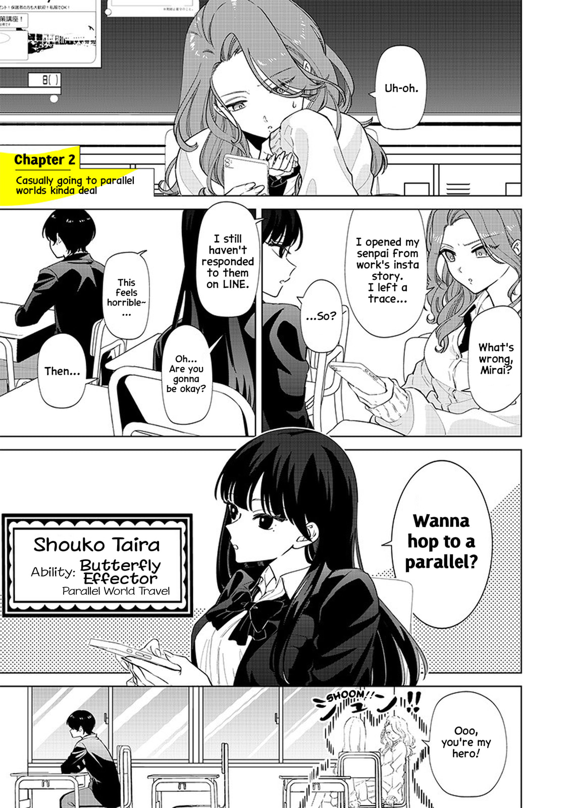 Casually going to parallel worlds kinda deal page 1