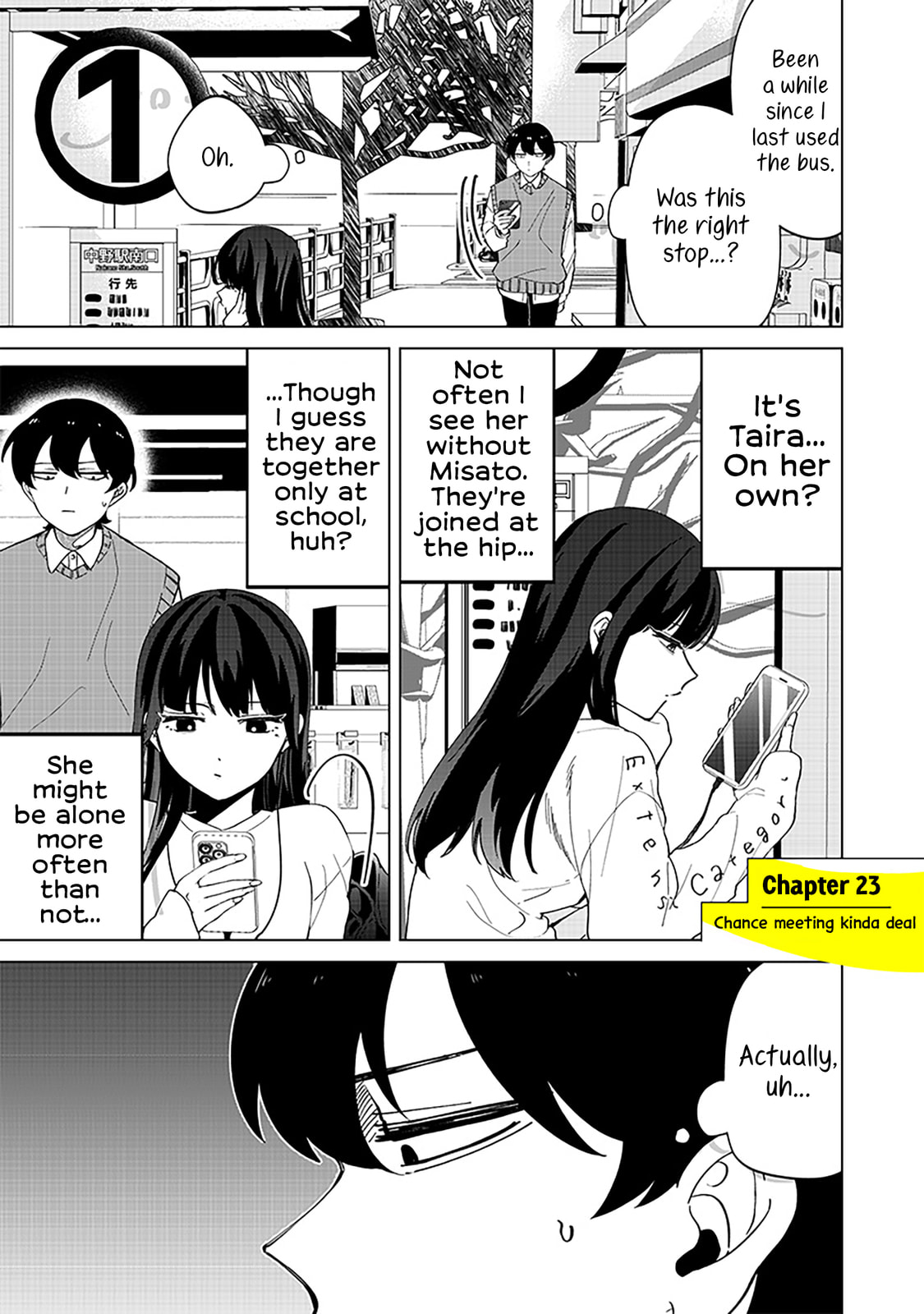 Chance meeting kinda deal page 0