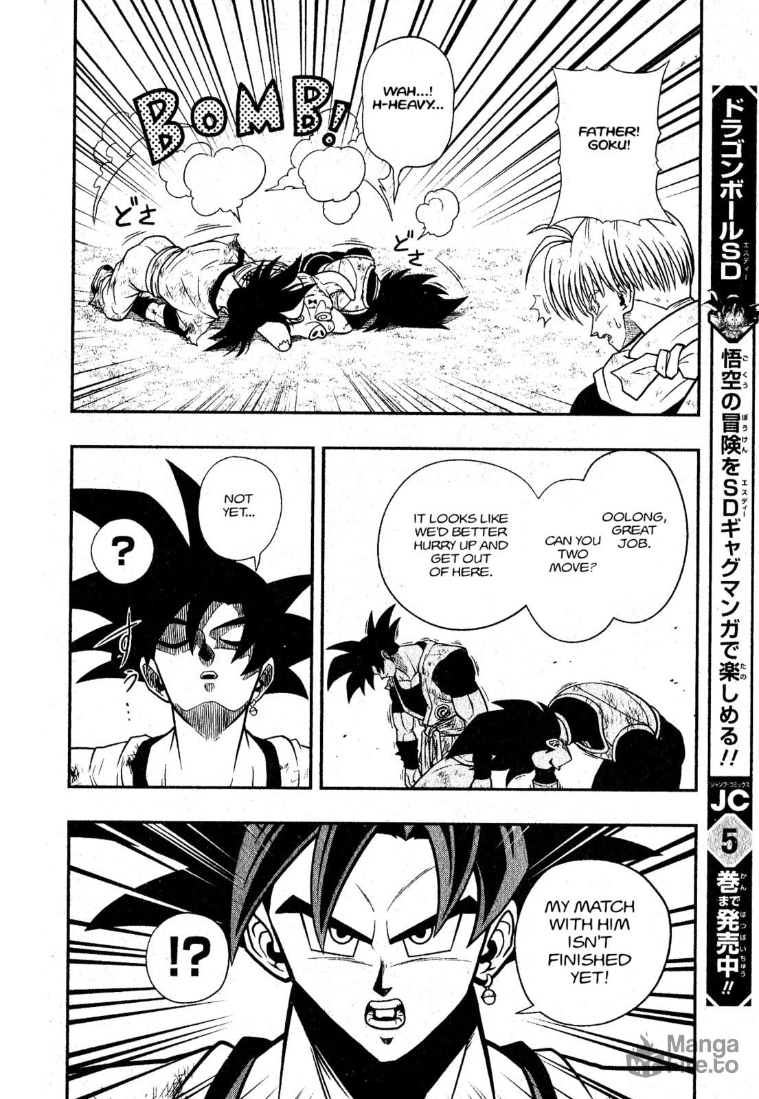 The ones who saved Goku and Vegeta are none other than themselves!! page 17