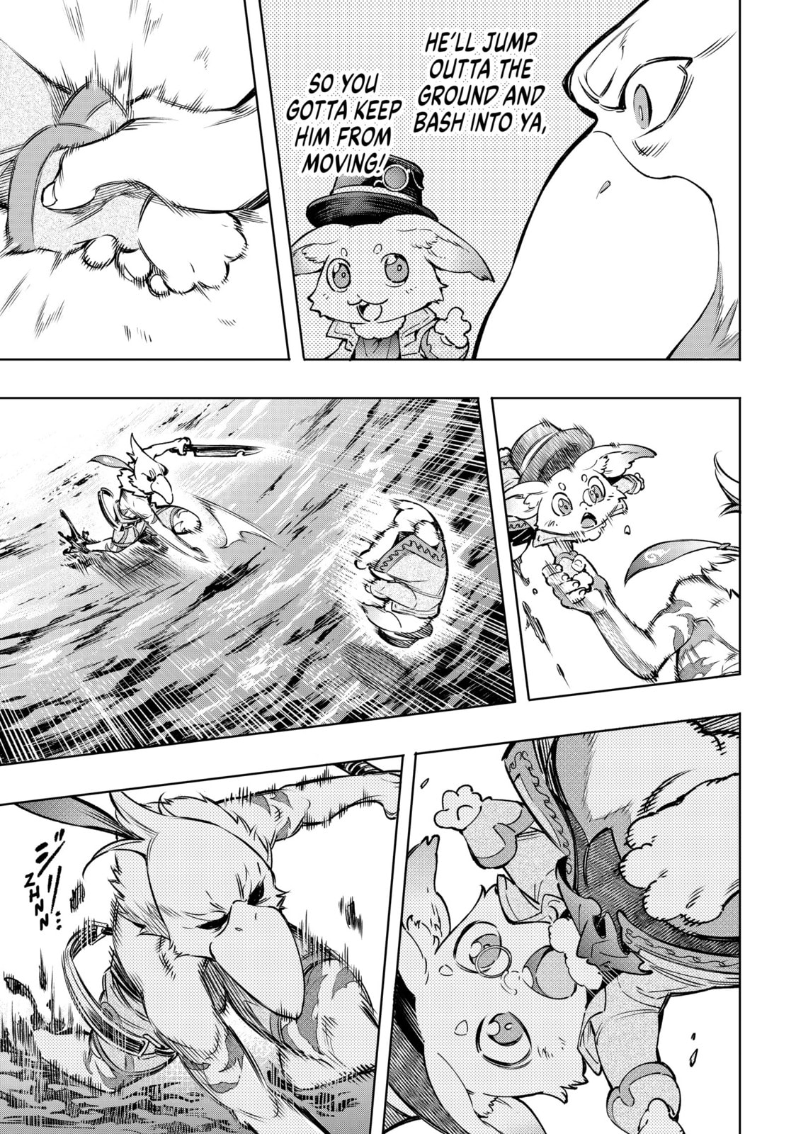Bird mask & rabbit vs. Shark-mole page 16