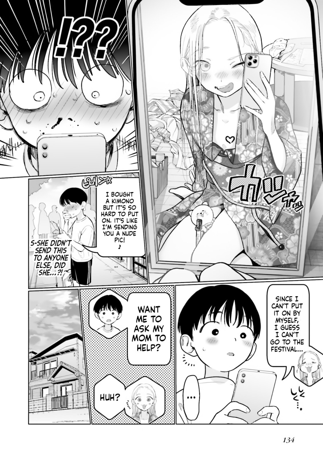 A Blonde-Haired, Blue-Eyed Girl Wearing a Kimono. page 1