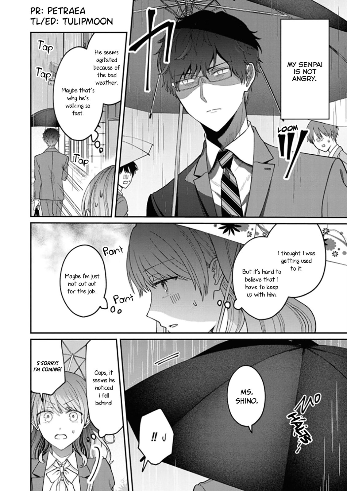 Kuuki ga "Yomeru" Shinnyushain to Buaiso na Senpai no Hanashi (Web-comic) – Chapter 5 page 1