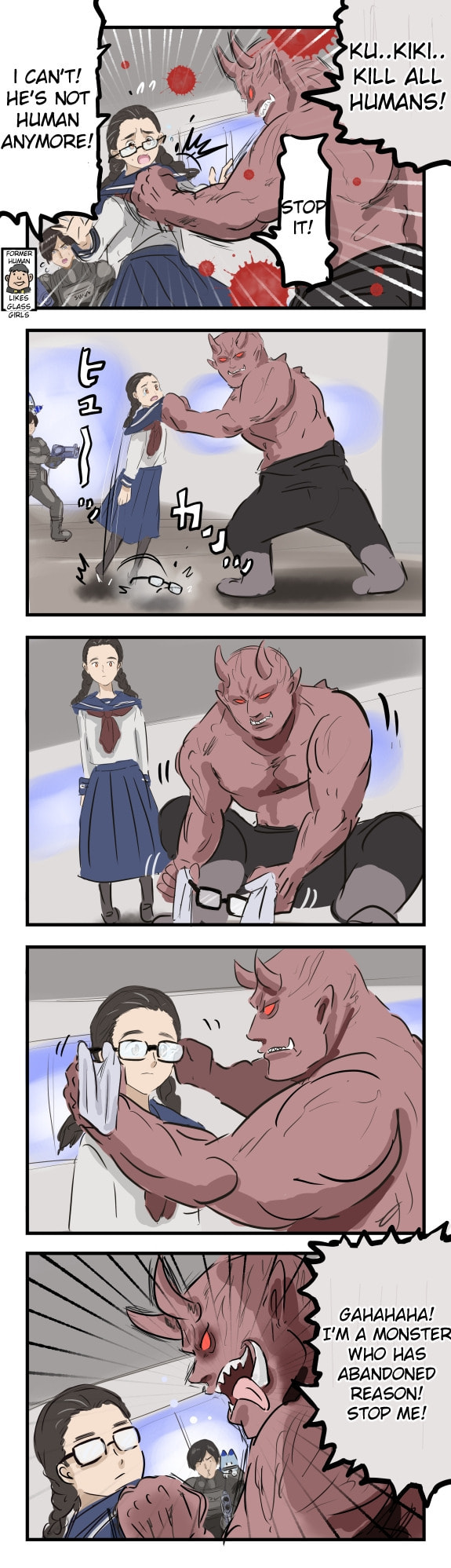 Glasses fetish Oni compilation 1 page 0
