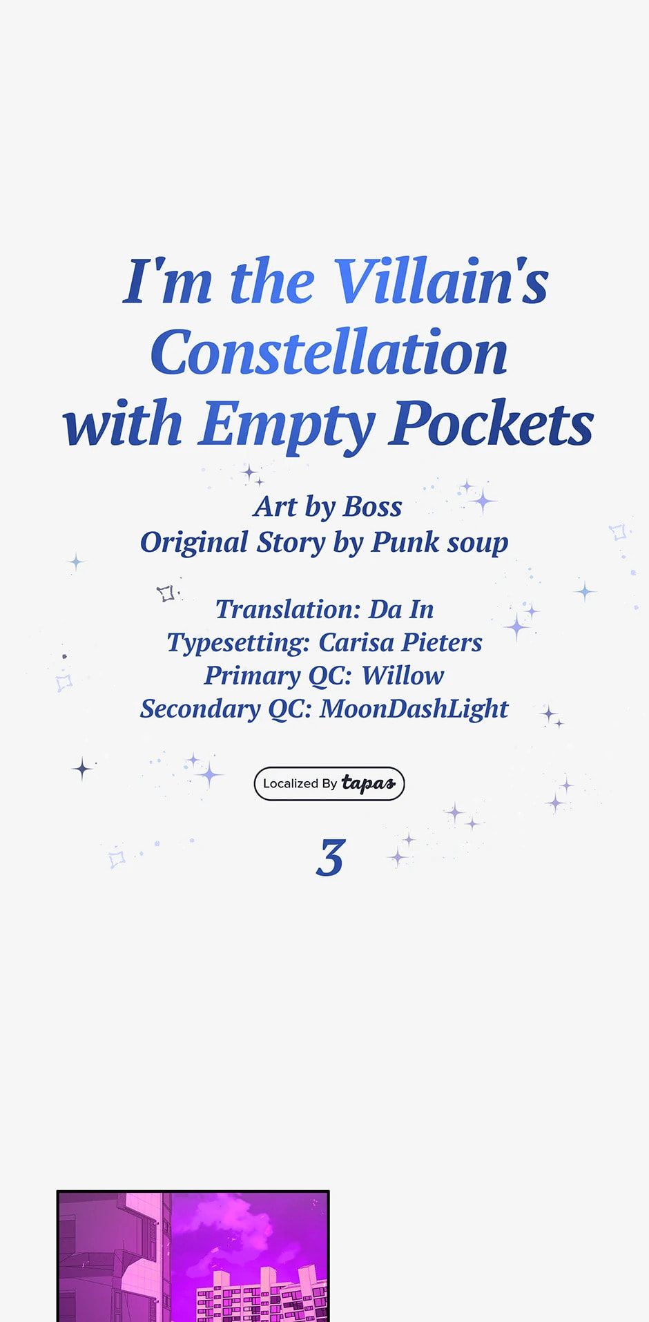 I'm the Villain's Constellation With Empty Pockets – Chapter 3 page 0