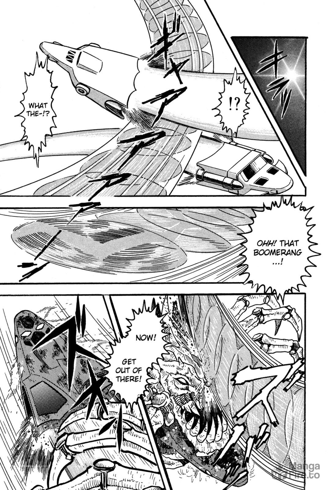 Assault of the Meteorite Beast Crabgiron!! Getter In Crisis page 14