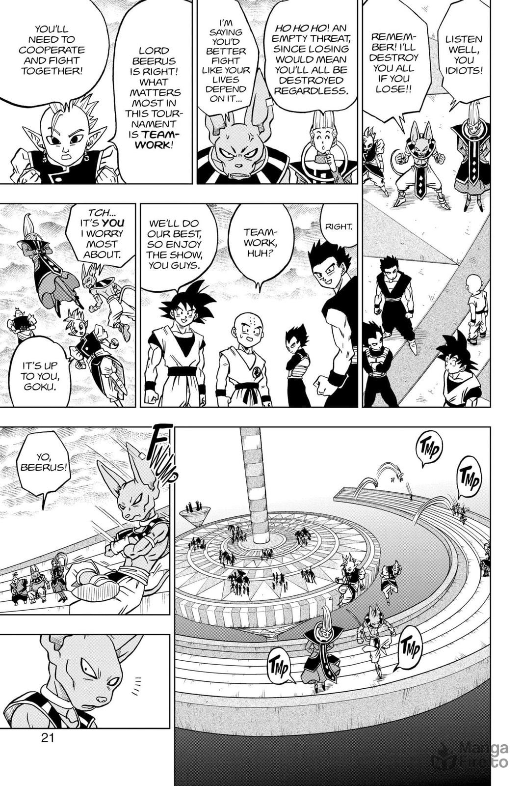 Universe Survival! The Tournament of Power Begins! page 14