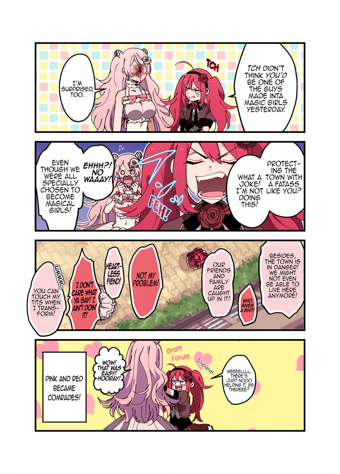 Danshi Koukousei ga Mahou Shoujo ni Naru Hanashi (Colored) – Chapter 11 page 0