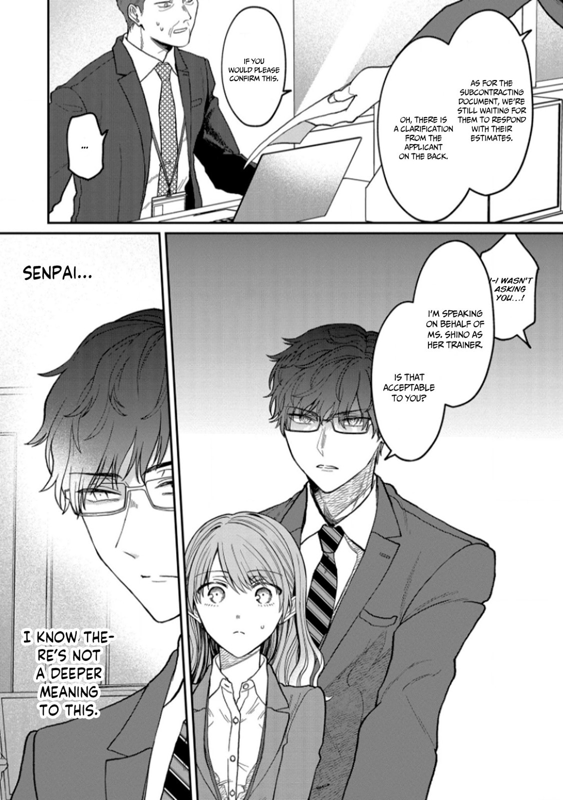 Kuuki ga "Yomeru" Shinnyushain to Buaiso na Senpai no Hanashi (Web-comic) – Chapter 3 page 3