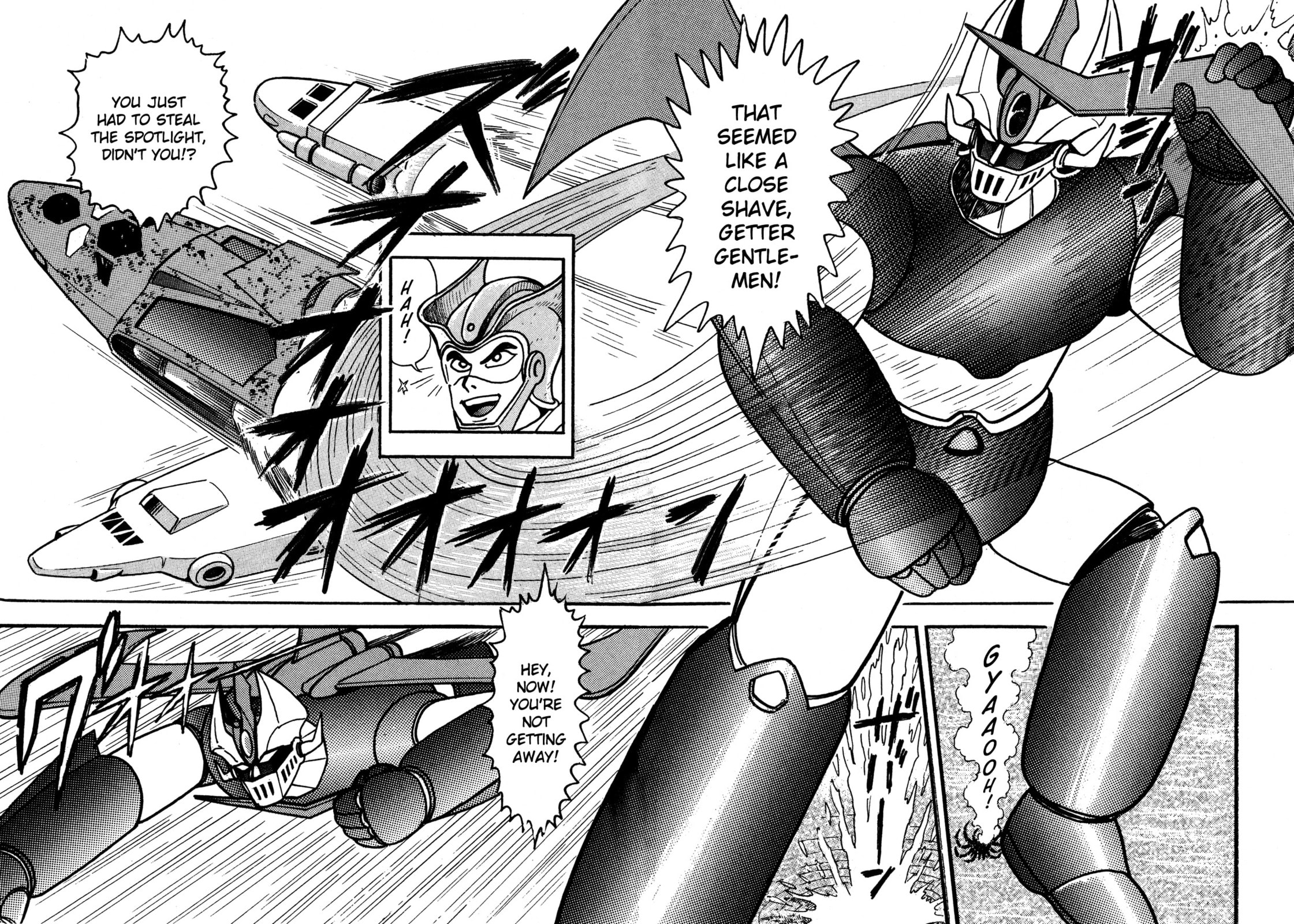 Assault of the Meteorite Beast Crabgiron!! Getter In Crisis page 15