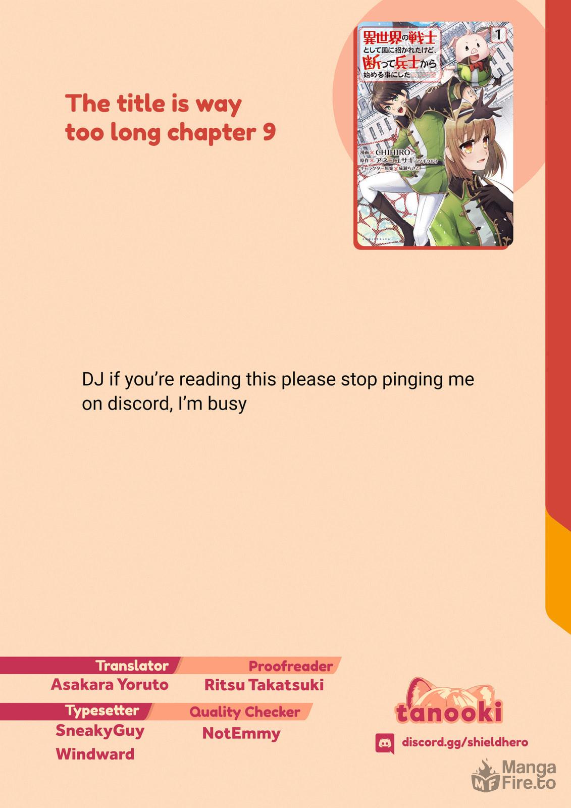 I Was Invited to the Otherworldly Country as a Warrior, But Refused and Decided to Start as a Soldier – Chapter 9 page 38