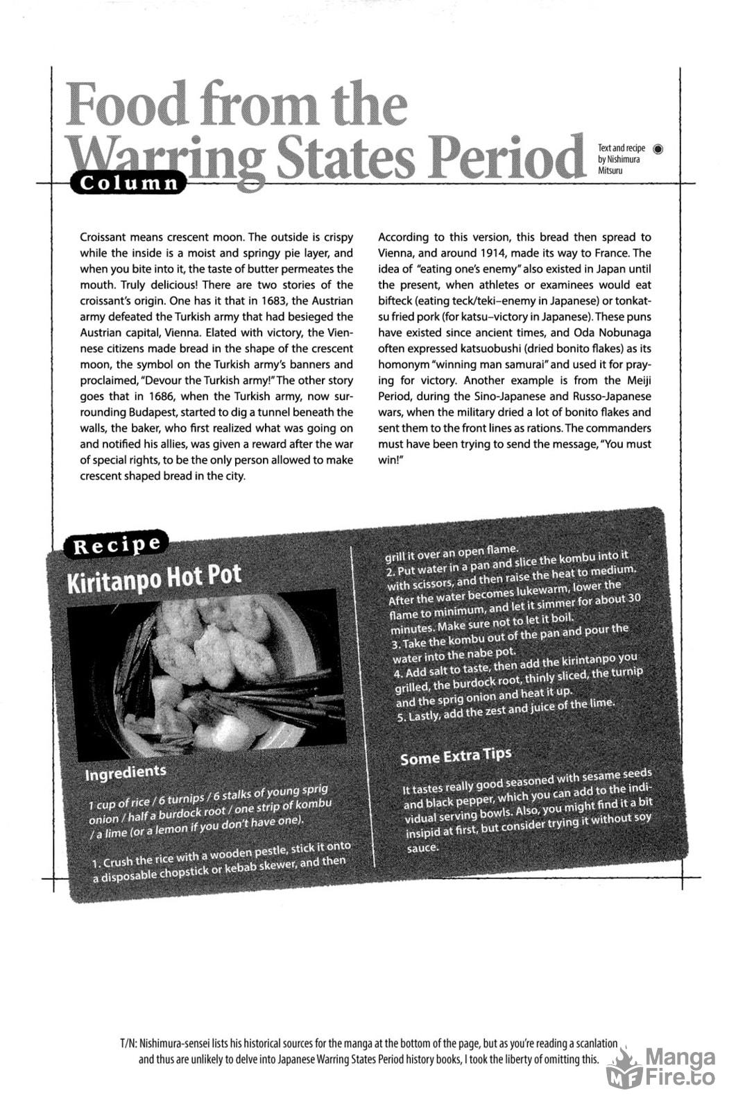 Cuisine Communicated to Mori page 20