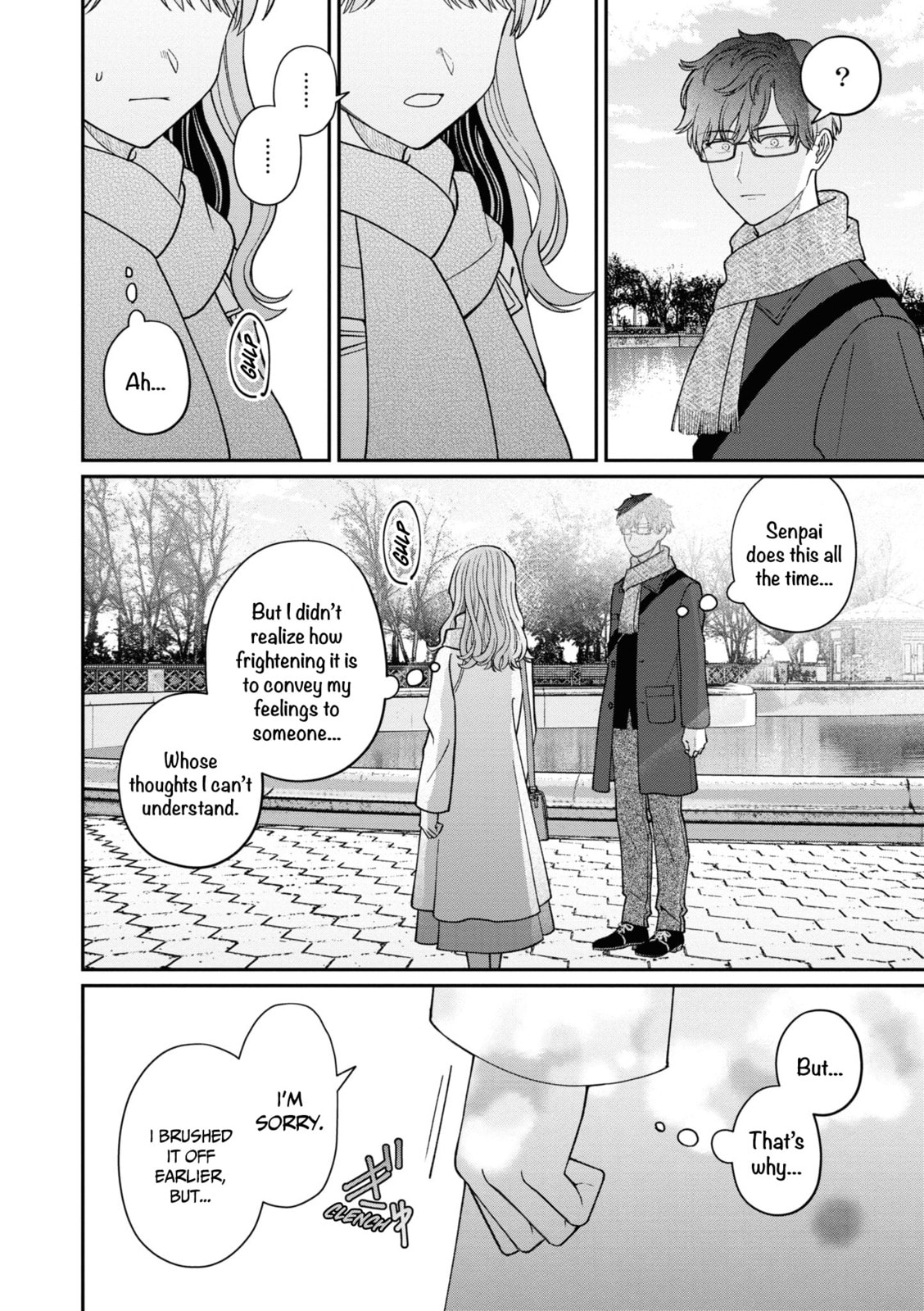 Kuuki ga "Yomeru" Shinnyushain to Buaiso na Senpai no Hanashi (Web-comic) – Chapter 52 page 22