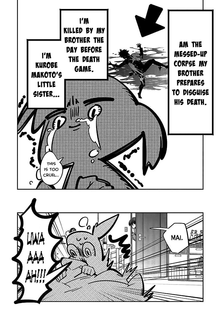 I Reincarnated as the Little Sister of a Death Game Manga's Murder Mastermind and Failed – Chapter 1 page 27