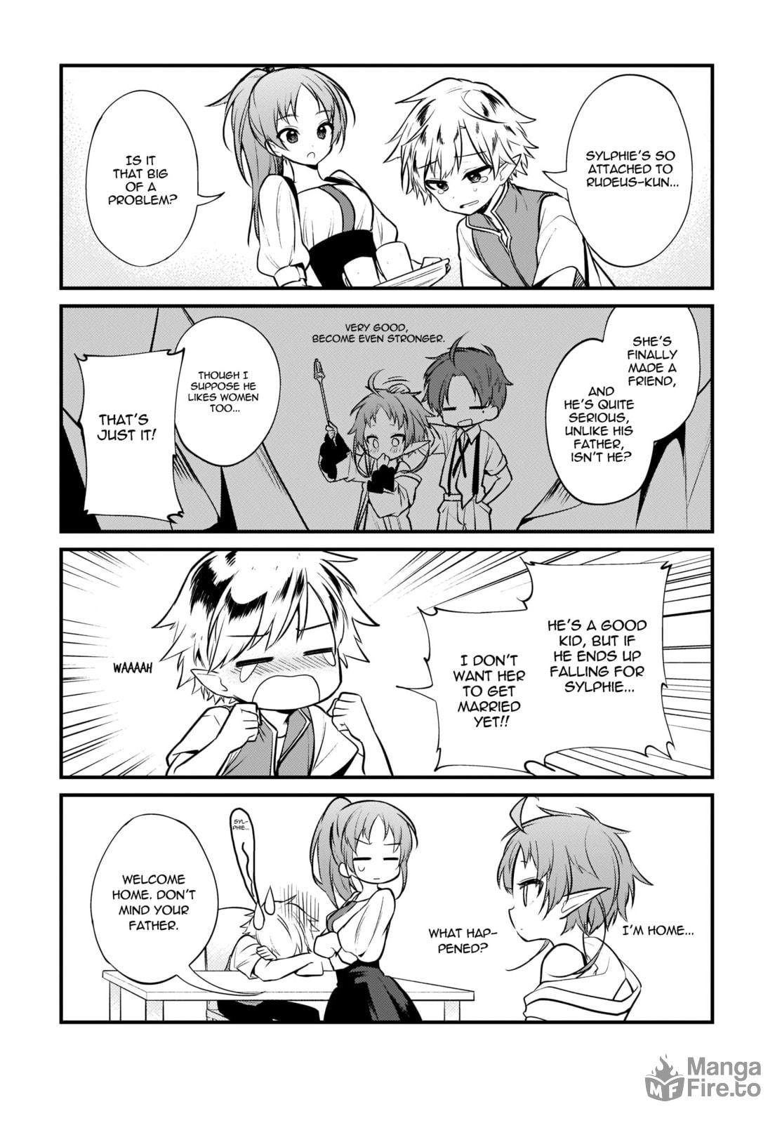 Mushoku Tensei: 4-koma ni natte mo Honki dasu – Chapter 5 page 14