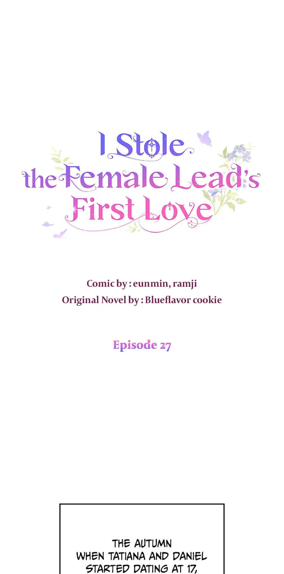 I Stole the Female Lead's First Love – Chapter 27 page 0