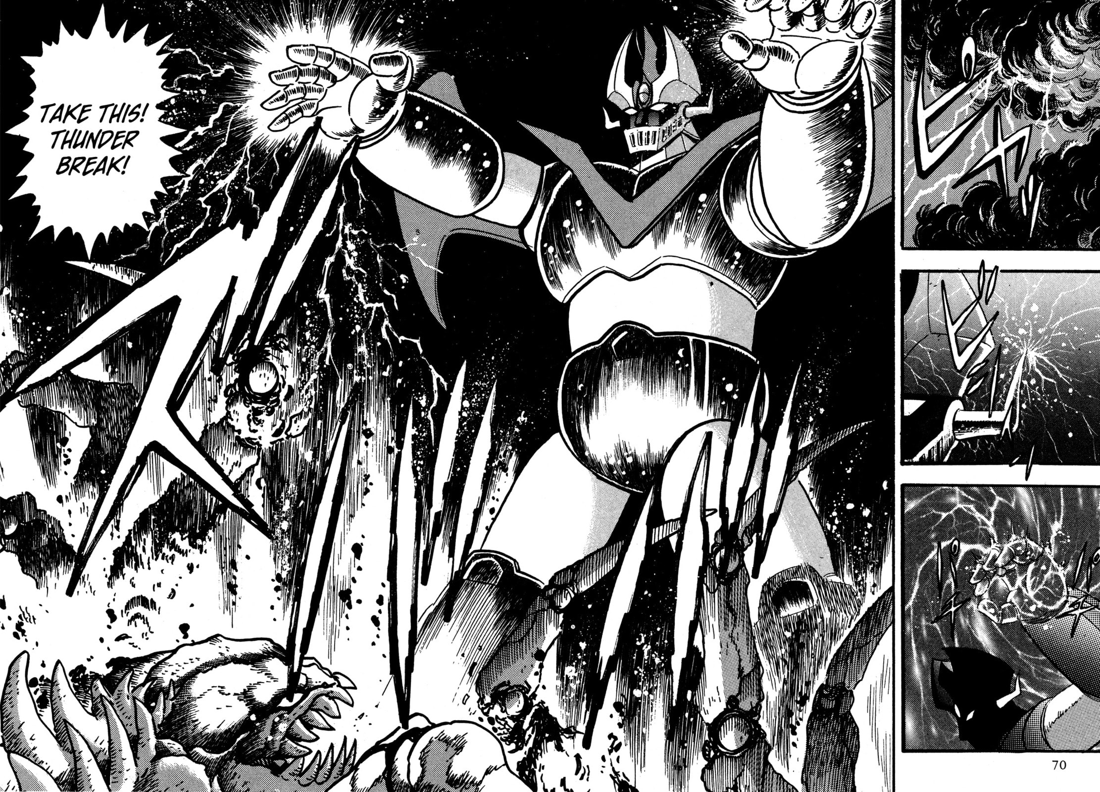 Assault of the Meteorite Beast Crabgiron!! Getter In Crisis page 18
