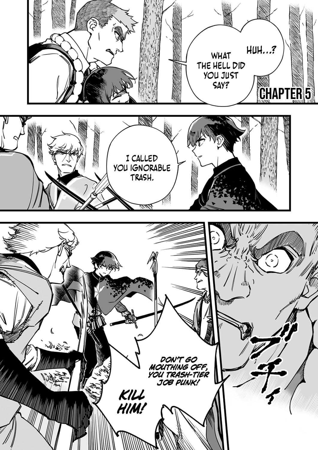The Unfortunate 'Trapper' Cast Out of the Hero’s Party Will Defy Fate and Become the Strongest with the Unique Skill 'Arrow' – Chapter 5 page 1
