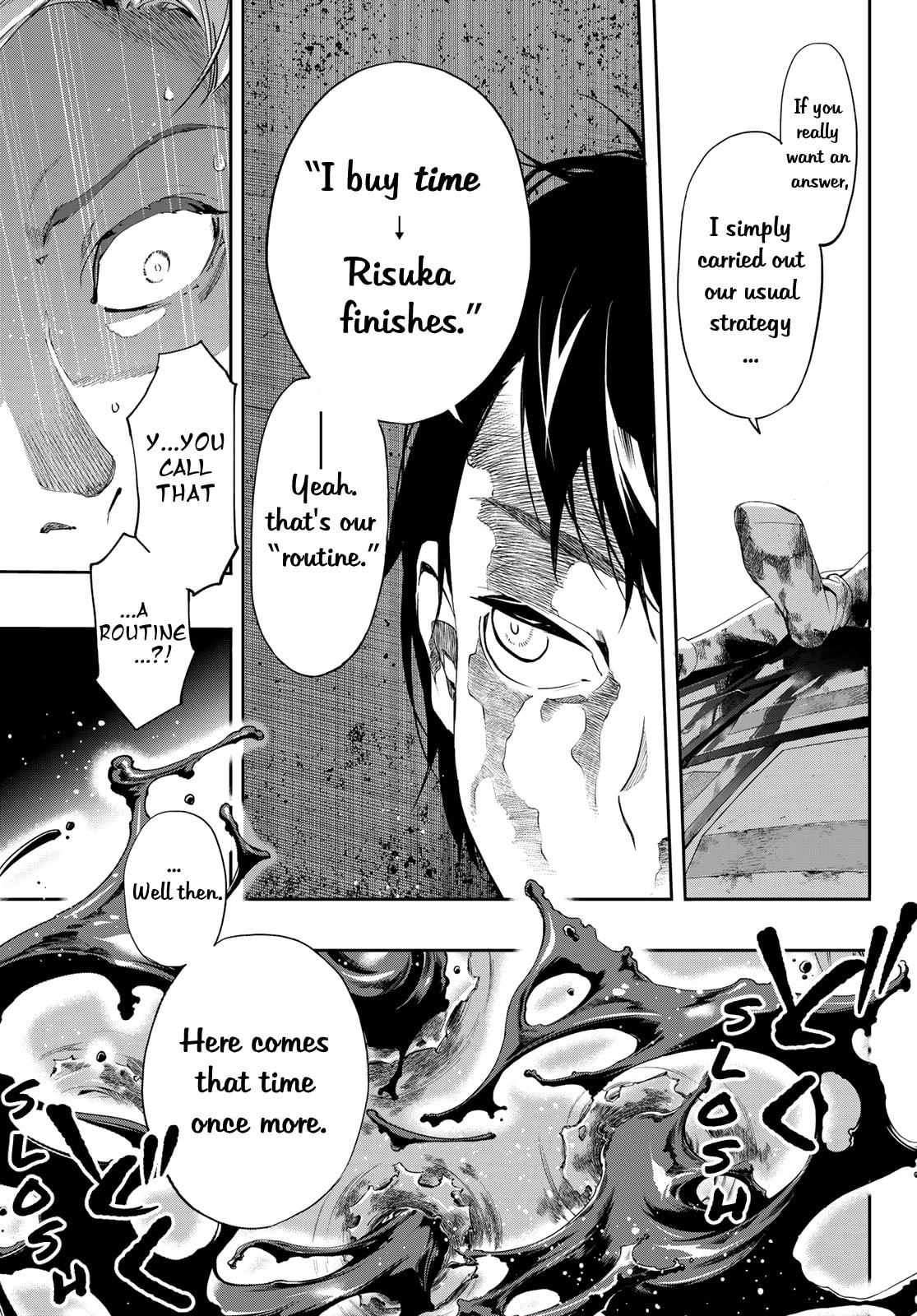 Evil in Disguise. — Irregular page 46
