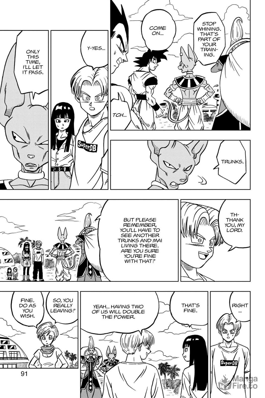 The Decisive Battle! Farewell, Trunks! page 38