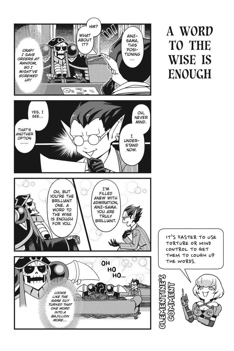 Teach Me, Ainz-sama! Learn with Mango: Proverbs and Idioms page 3